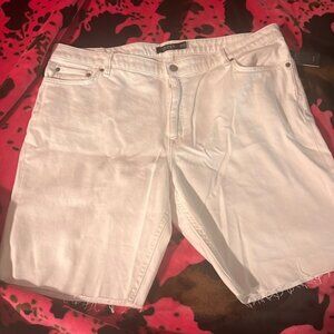 Ralph Lauren White Jean Shorts Plus Size